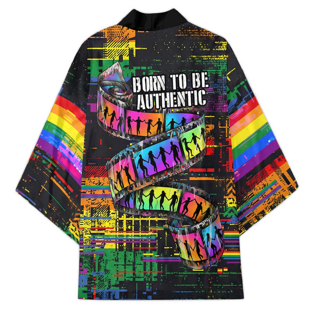 100% Human Kimono Born to Be Authentic