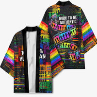 100% Human Kimono Born to Be Authentic