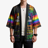 100% Human Kimono Born to Be Authentic