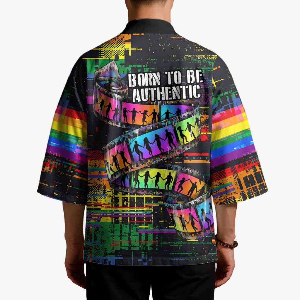 100% Human Kimono Born to Be Authentic