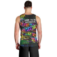 100% Human Men Tank Top Born to Be Authentic