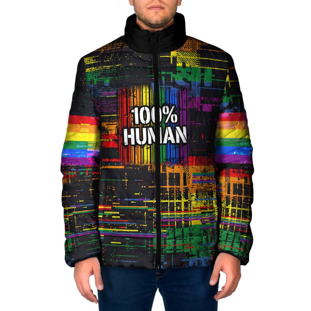 100% Human Padded Jacket Born to Be Authentic