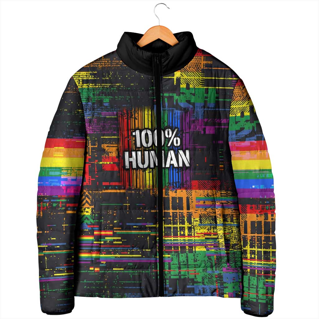 100% Human Padded Jacket Born to Be Authentic