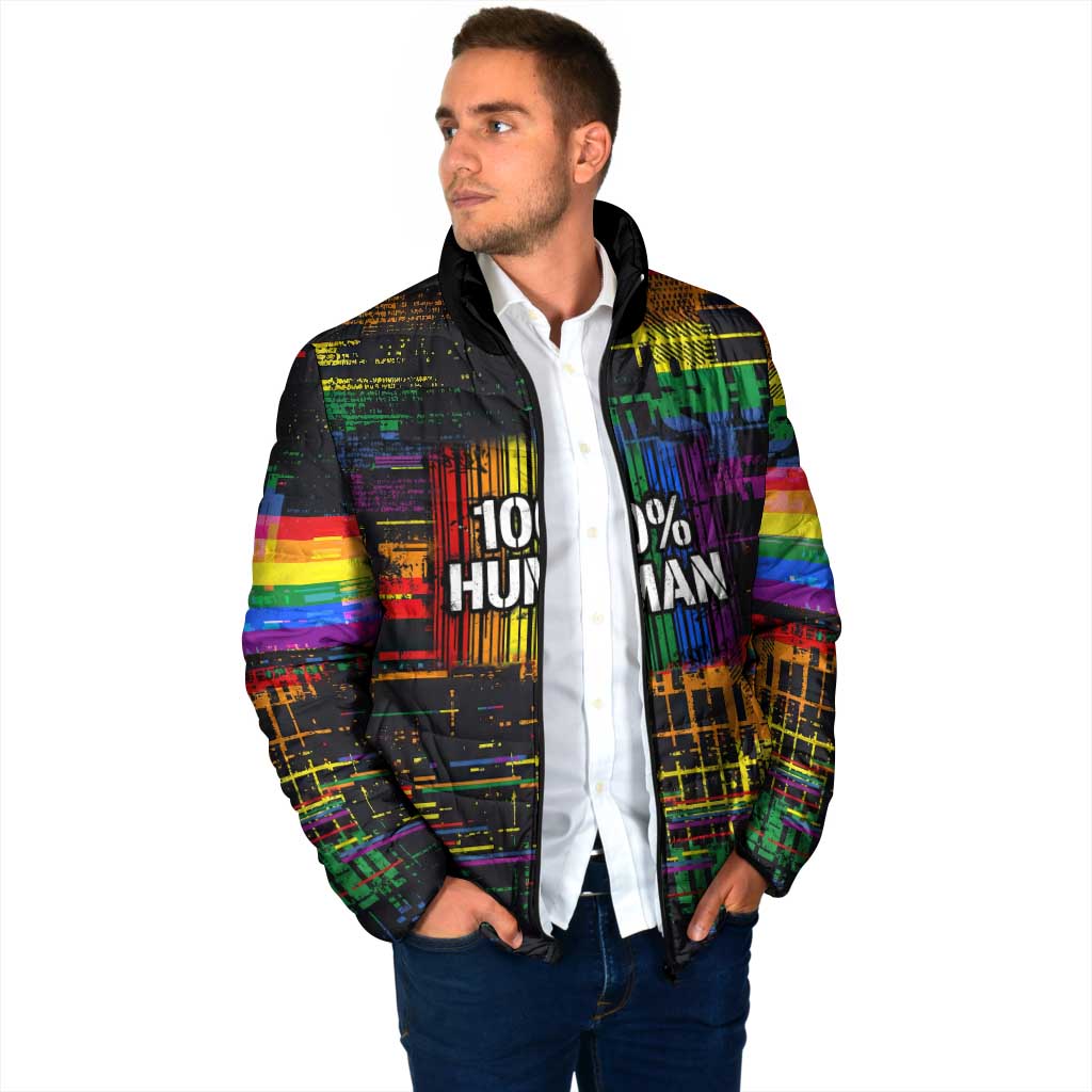 100% Human Padded Jacket Born to Be Authentic