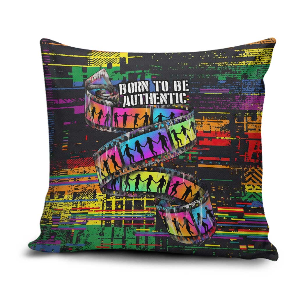 100% Human Pillow Cover Born to Be Authentic