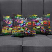 100% Human Pillow Cover Born to Be Authentic
