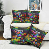 100% Human Pillow Cover Born to Be Authentic