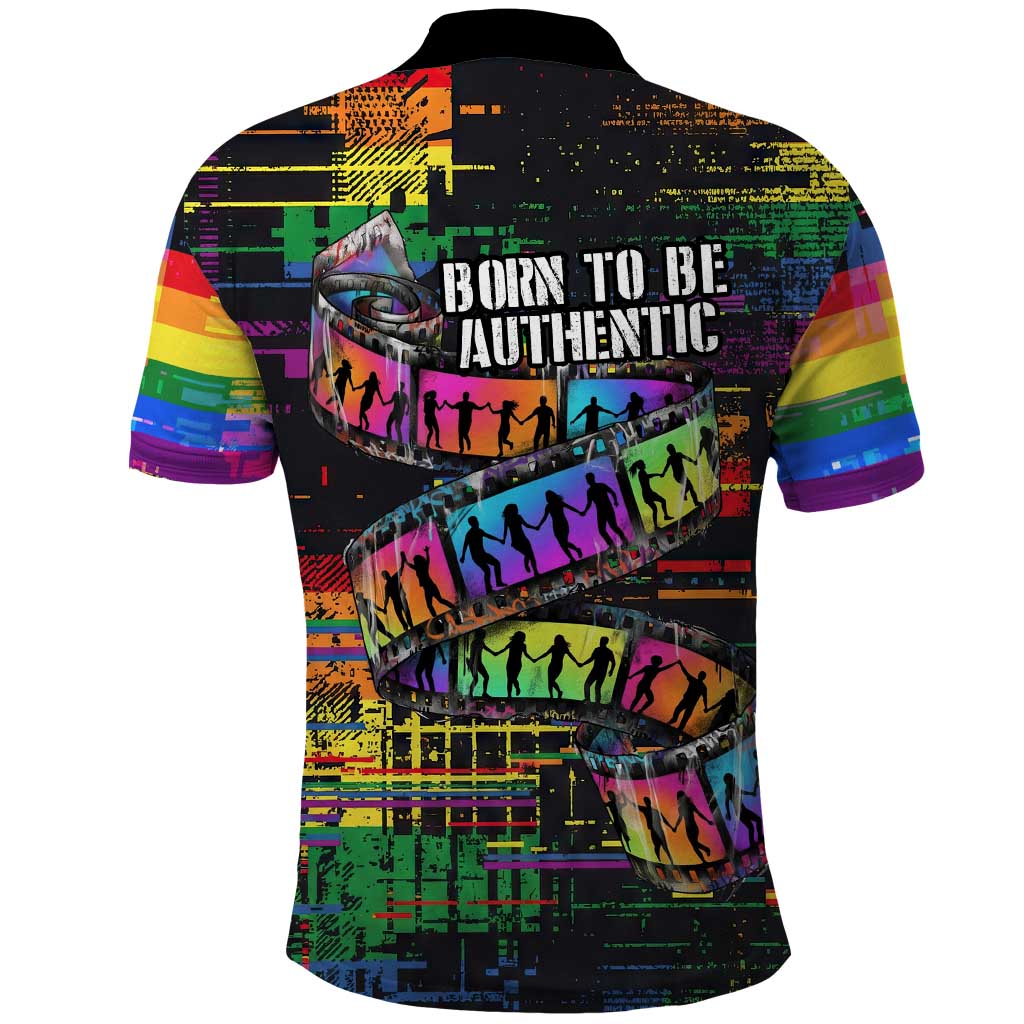 100% Human Polo Shirt Born to Be Authentic