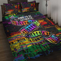 100% Human Quilt Bed Set Born to Be Authentic