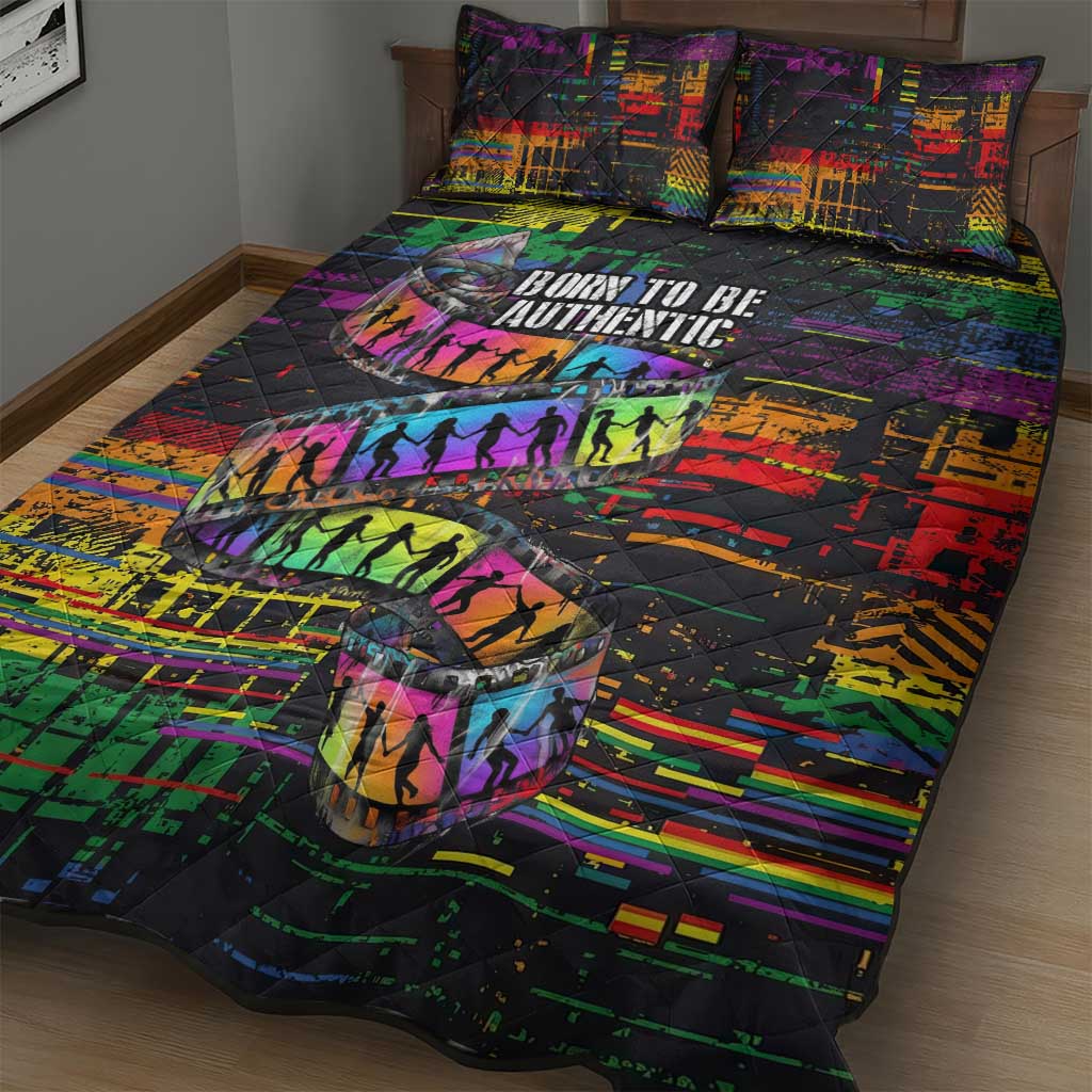 100% Human Quilt Bed Set Born to Be Authentic