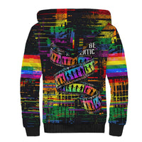 100% Human Sherpa Hoodie Born to Be Authentic