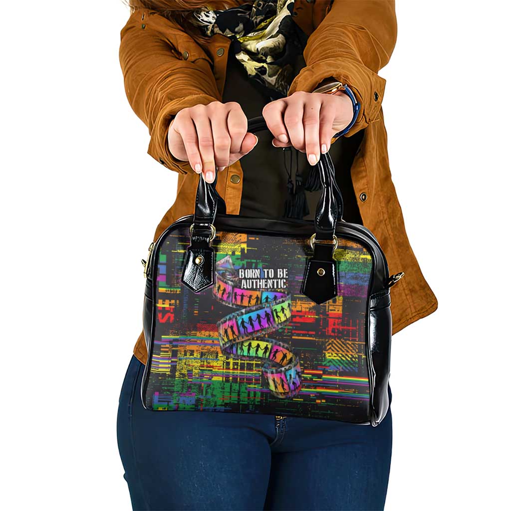 100% Human Shoulder Handbag Born to Be Authentic