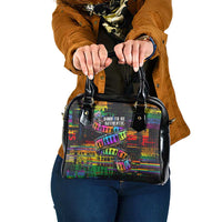 100% Human Shoulder Handbag Born to Be Authentic