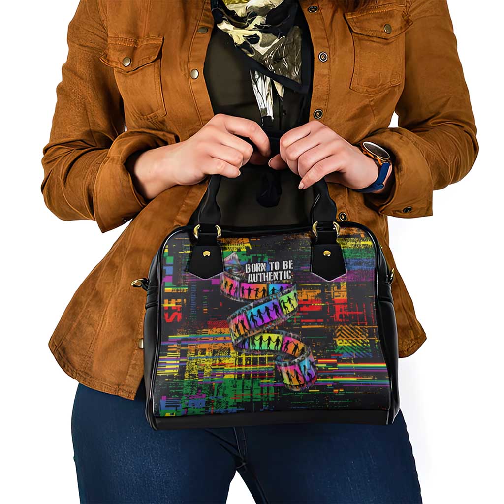 100% Human Shoulder Handbag Born to Be Authentic