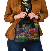 100% Human Shoulder Handbag Born to Be Authentic
