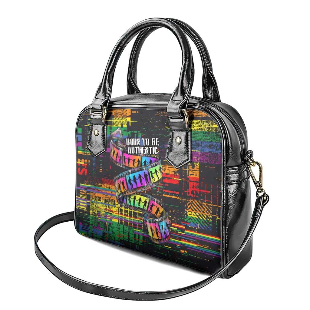 100% Human Shoulder Handbag Born to Be Authentic
