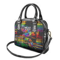 100% Human Shoulder Handbag Born to Be Authentic