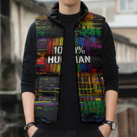 100% Human Sleeveless Puffer Jacket Born to Be Authentic