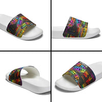 100% Human Slide Sandals Born to Be Authentic