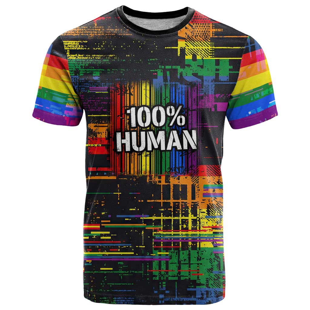 100% Human T Shirt Born to Be Authentic