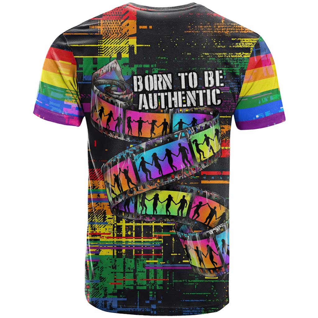 100% Human T Shirt Born to Be Authentic