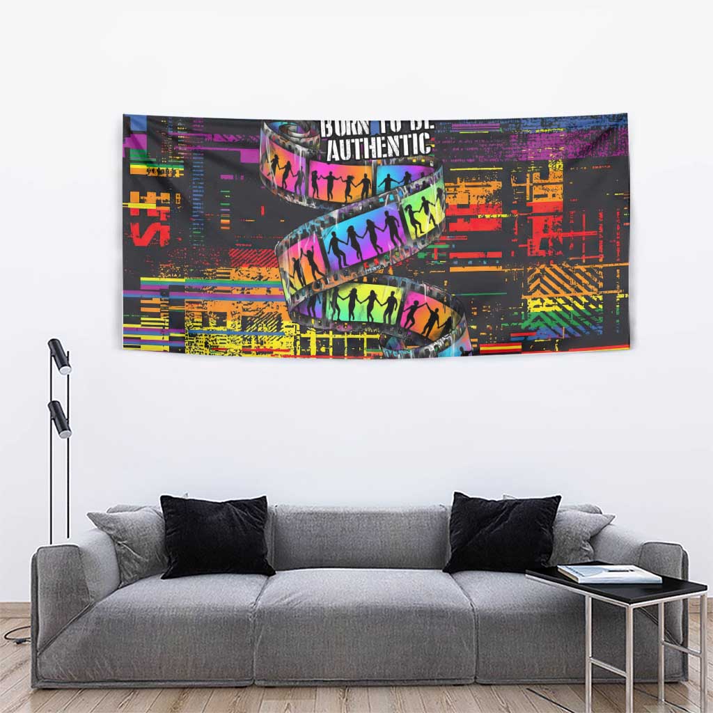 100% Human Tapestry Born to Be Authentic