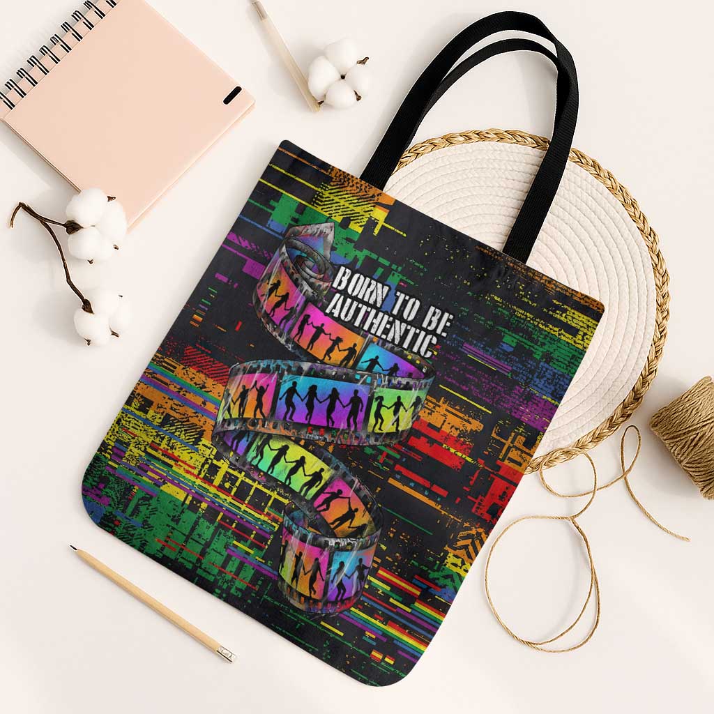 100% Human Tote Bag Born to Be Authentic