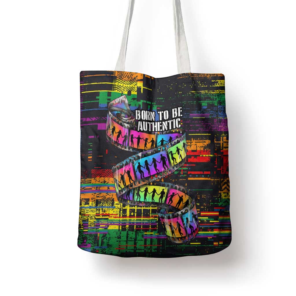 100% Human Tote Bag Born to Be Authentic