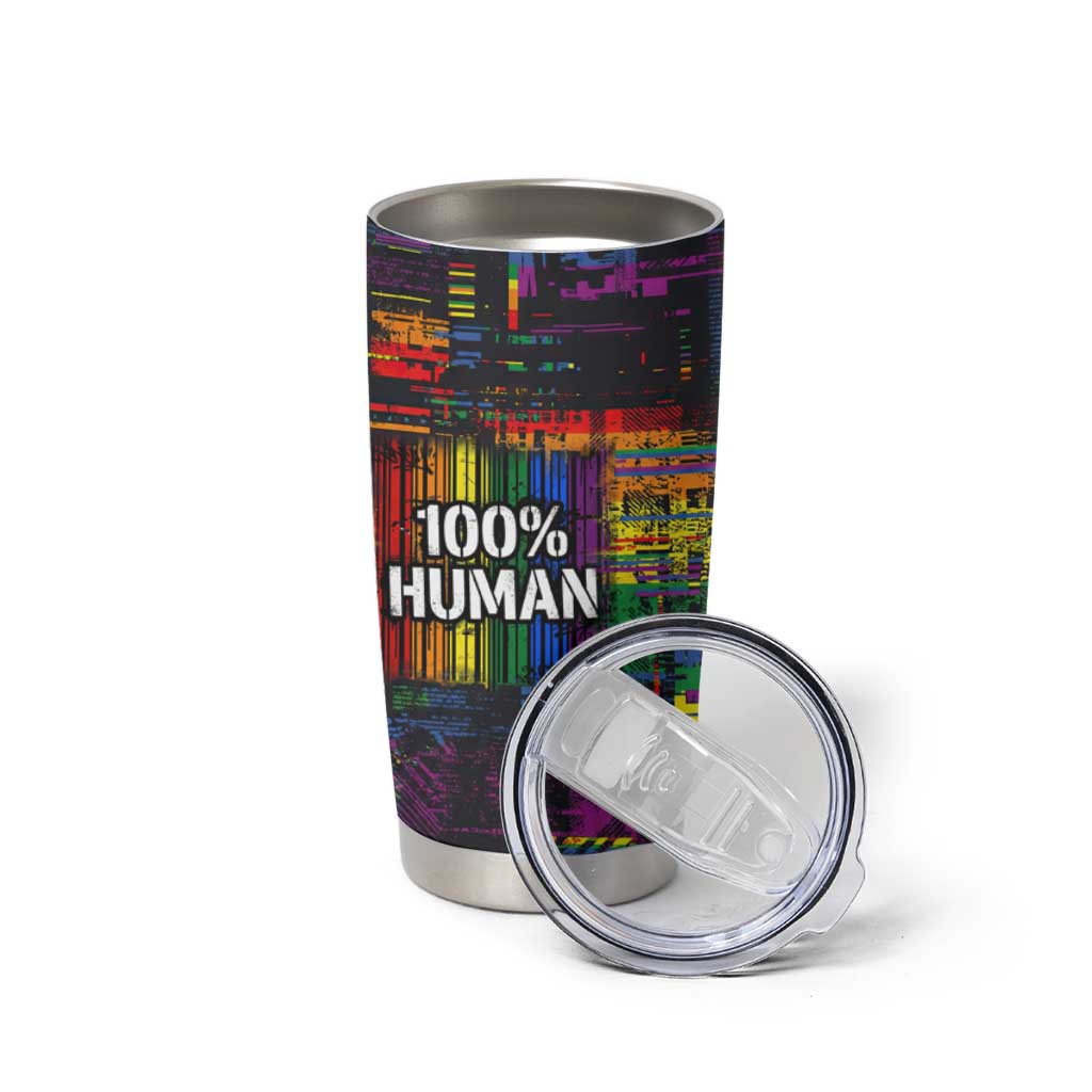 100% Human Tumbler Cup Born to Be Authentic