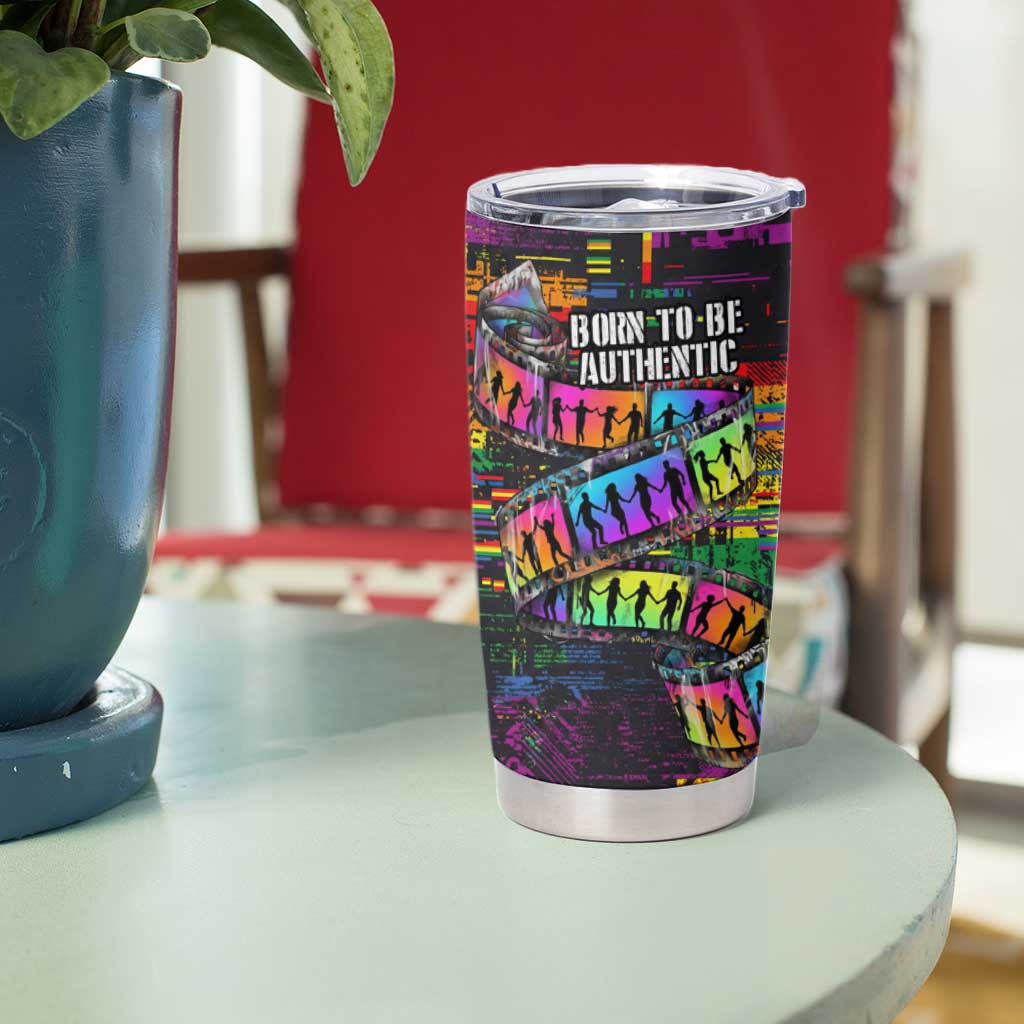 100% Human Tumbler Cup Born to Be Authentic