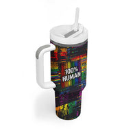 100% Human Tumbler With Handle Born to Be Authentic