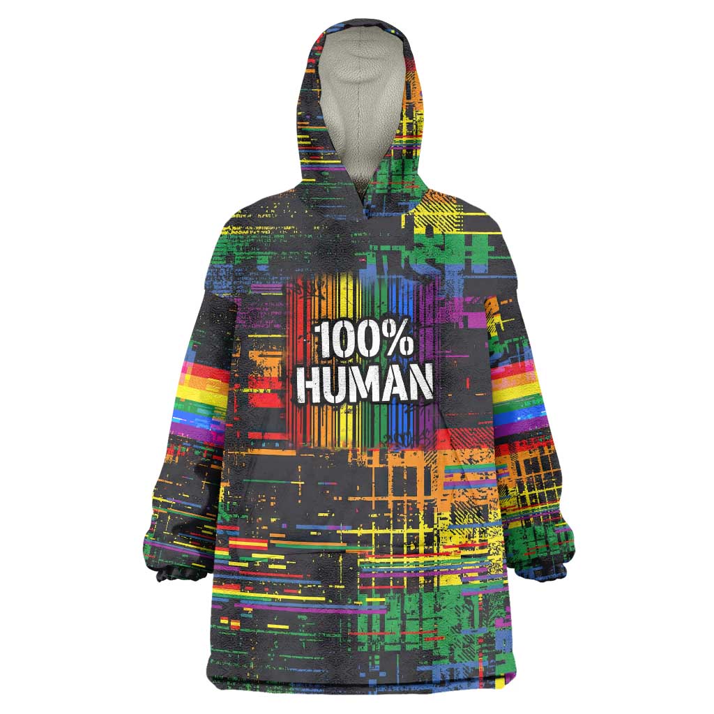 100% Human Wearable Blanket Hoodie Born to Be Authentic
