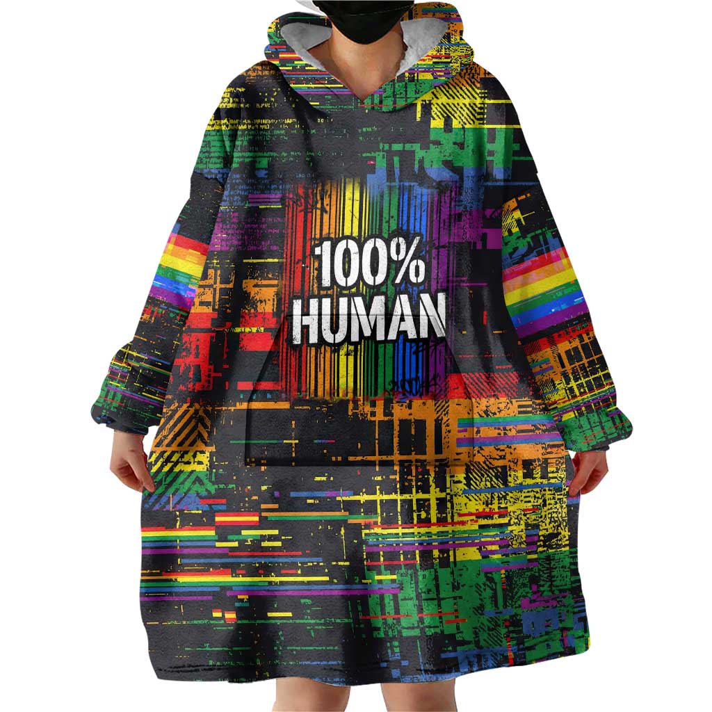 100% Human Wearable Blanket Hoodie Born to Be Authentic