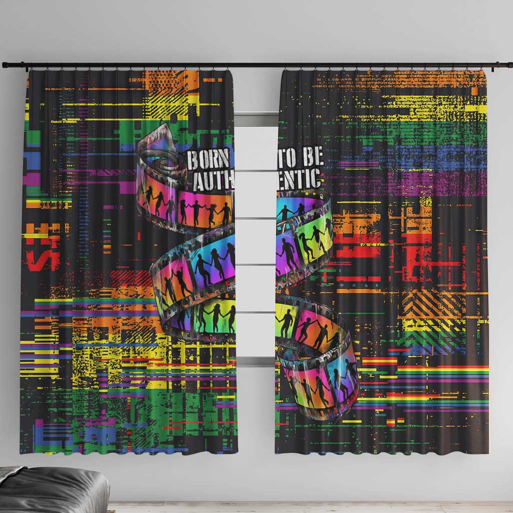 100% Human Window Curtain Born to Be Authentic