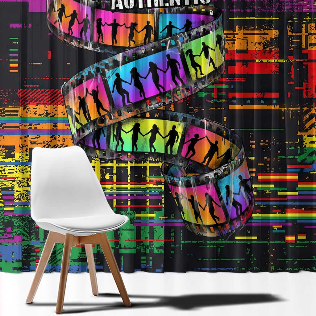 100% Human Window Curtain Born to Be Authentic