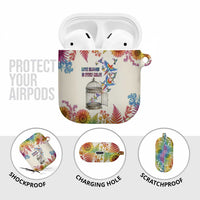 Love Blooms in Every Color AirPods Case Nature Rainbow of Freedom