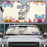 Love Blooms in Every Color Auto Sun Shade Nature Rainbow of Freedom
