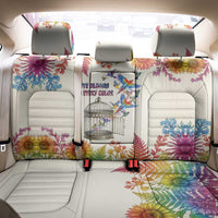 Love Blooms in Every Color Back Car Seat Cover Nature Rainbow of Freedom