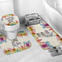 Love Blooms in Every Color Bathroom Set Nature Rainbow of Freedom