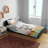 Love Blooms in Every Color Bedding Set Nature Rainbow of Freedom