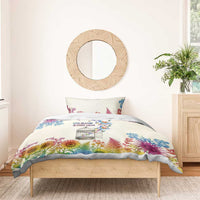 Love Blooms in Every Color Bedding Set Nature Rainbow of Freedom