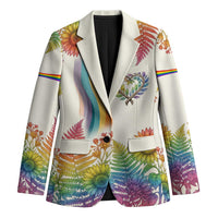 Love Blooms in Every Color Blazer Nature Rainbow of Freedom