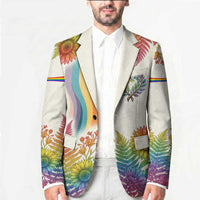 Love Blooms in Every Color Blazer Nature Rainbow of Freedom