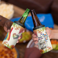 Love Blooms in Every Color 4 in 1 Can Cooler Tumbler Nature Rainbow of Freedom