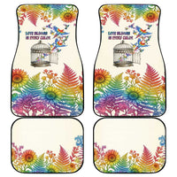 Love Blooms in Every Color Car Mats Nature Rainbow of Freedom