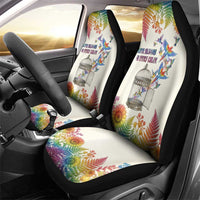 Love Blooms in Every Color Car Seat Cover Nature Rainbow of Freedom