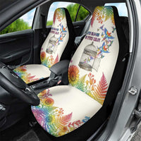 Love Blooms in Every Color Car Seat Cover Nature Rainbow of Freedom