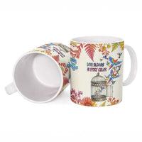 Love Blooms in Every Color Ceramic Mug Nature Rainbow of Freedom