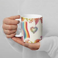 Love Blooms in Every Color Ceramic Mug Nature Rainbow of Freedom