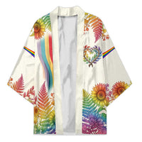 Love Blooms in Every Color Kimono Nature Rainbow of Freedom